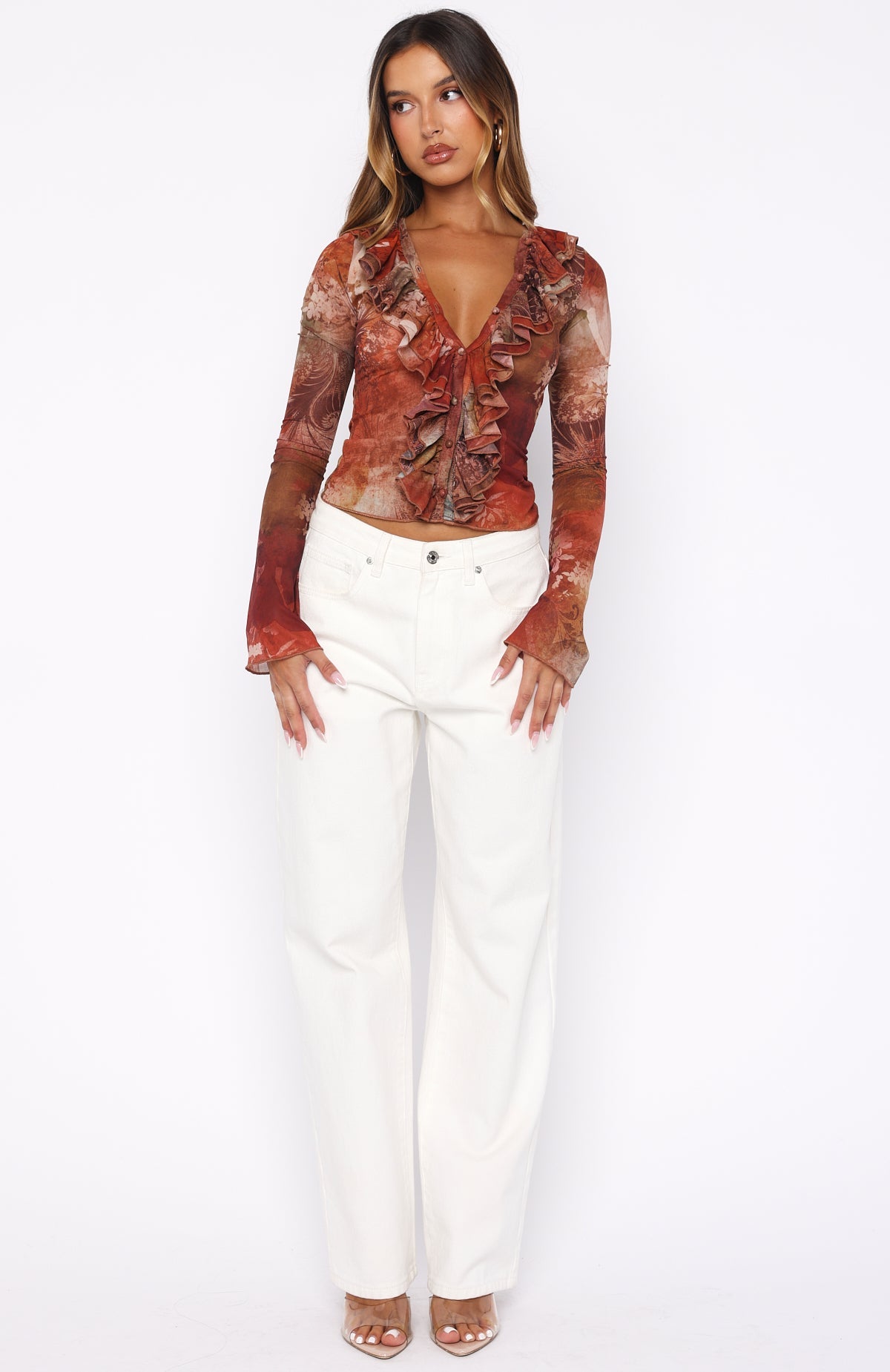 Just Me Long Sleeve Top Ember Garden