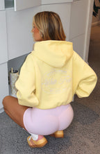 Just Try Again Boxy Zip Front Hoodie Honey