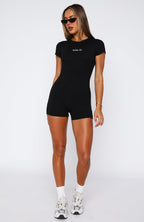 Keep Your Shine Playsuit Black