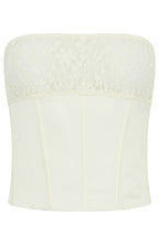 Leave An Impression Strapless Bustier Cream