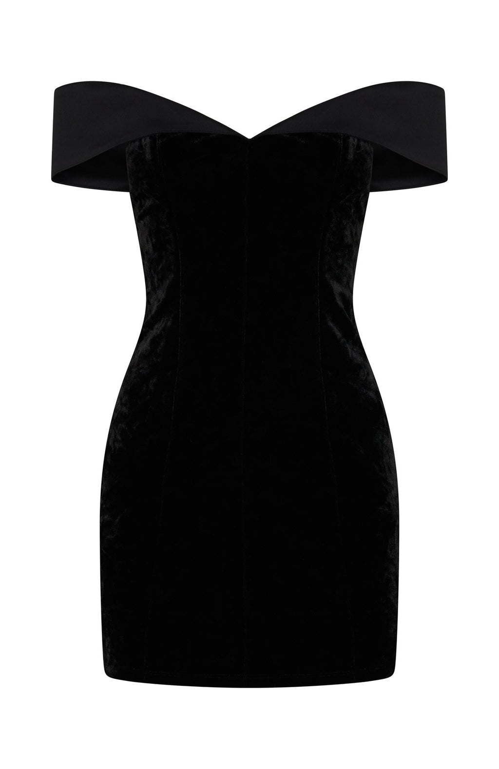 Let's Get Loud Off Shoulder Mini Dress Black