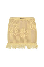 Living Loud Knit Mini Skirt Lemon