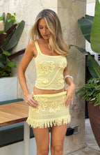 Living Loud Knit Top Lemon