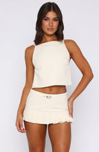 Love Anthem Mini Skort Ivory