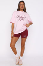 Love You Regardless Bike Shorts Burgundy