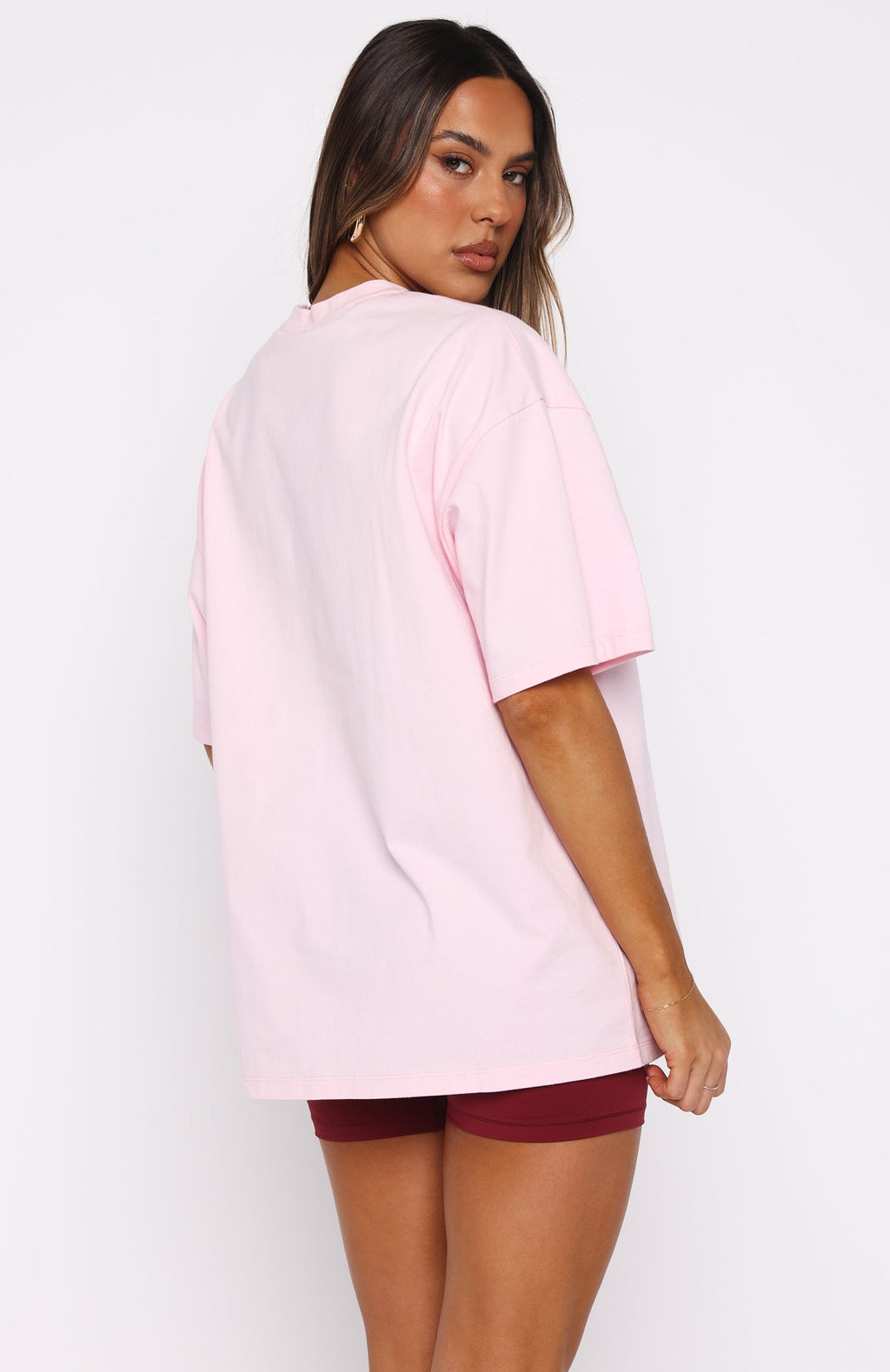 Love You Regardless Oversized Tee Pink