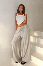 Loving Me Linen Pants Beige