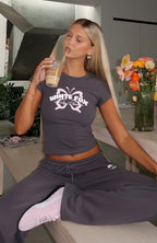 Lucky Thirteen Audrina Baby Tee Volcanic