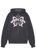 Lucky Thirteen Audrina Boxy Zip Front Hoodie Volcanic