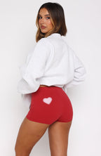 Lucky Thirteen Charise Booty Shorts Red