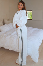 Lucky Thirteen Charise Wide Leg Sweatpants Grey Marle