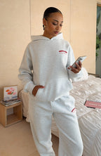 Lucky Thirteen Cheyenne Oversized Hoodie Grey Marle