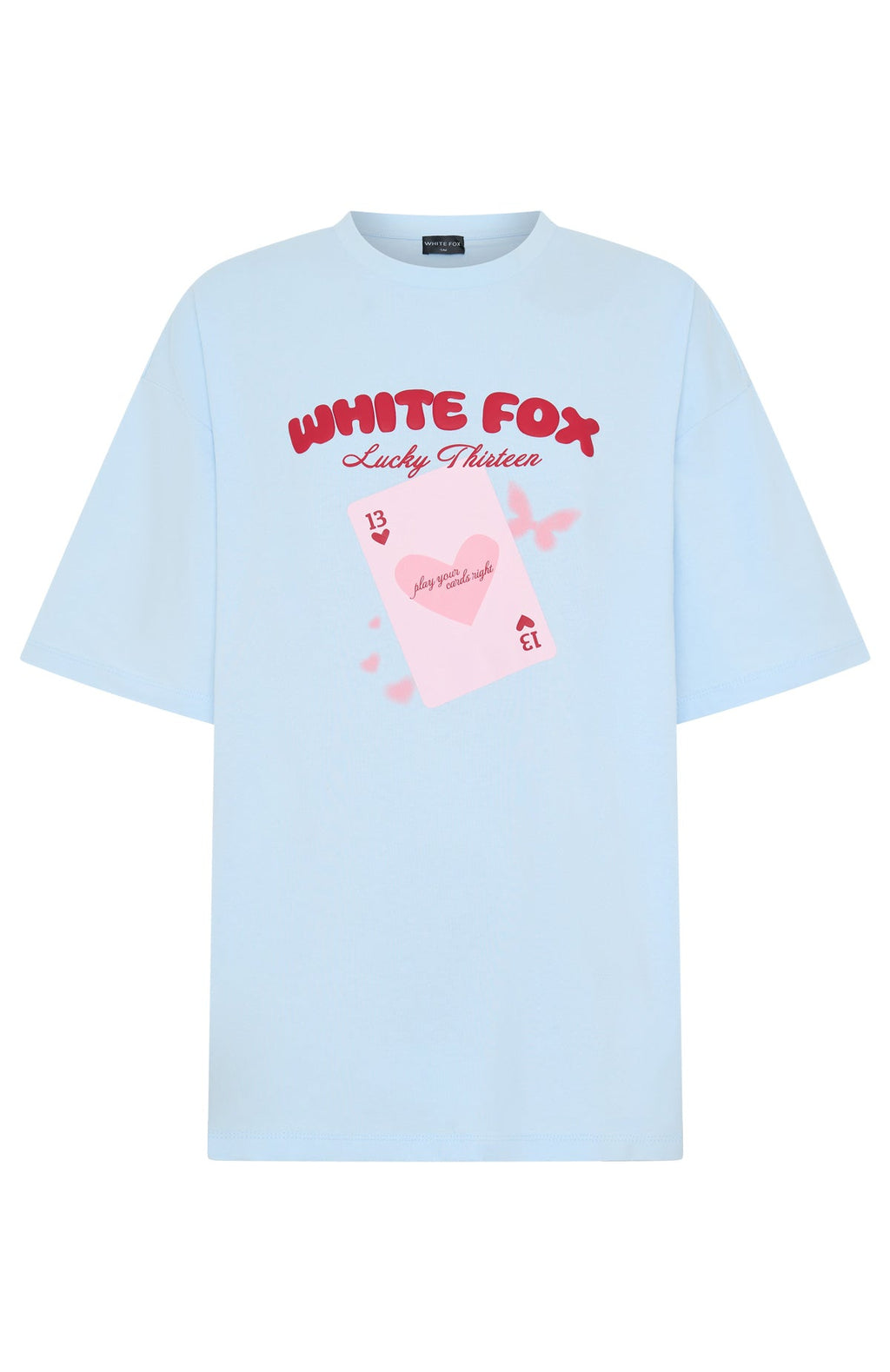 Lucky Thirteen Kalena Oversized Tee Blue