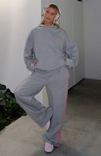 Lucky Thirteen Shaya Oversized Hoodie Dark Grey Marle