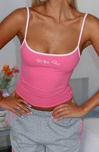 Lucky Thirteen Shaya Singlet Hot Pink