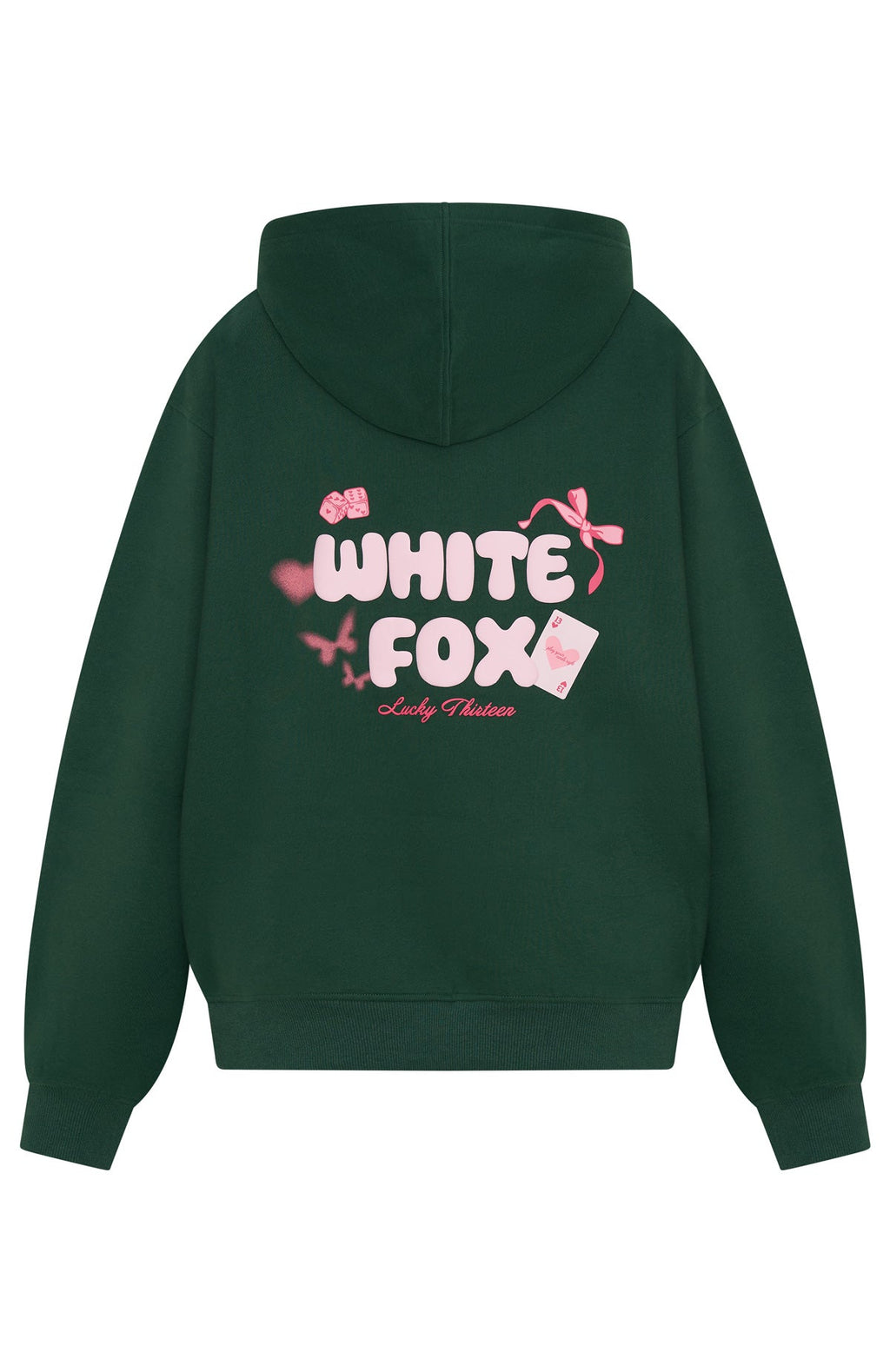 Lucky Thirteen Stephanie Oversized Hoodie Green