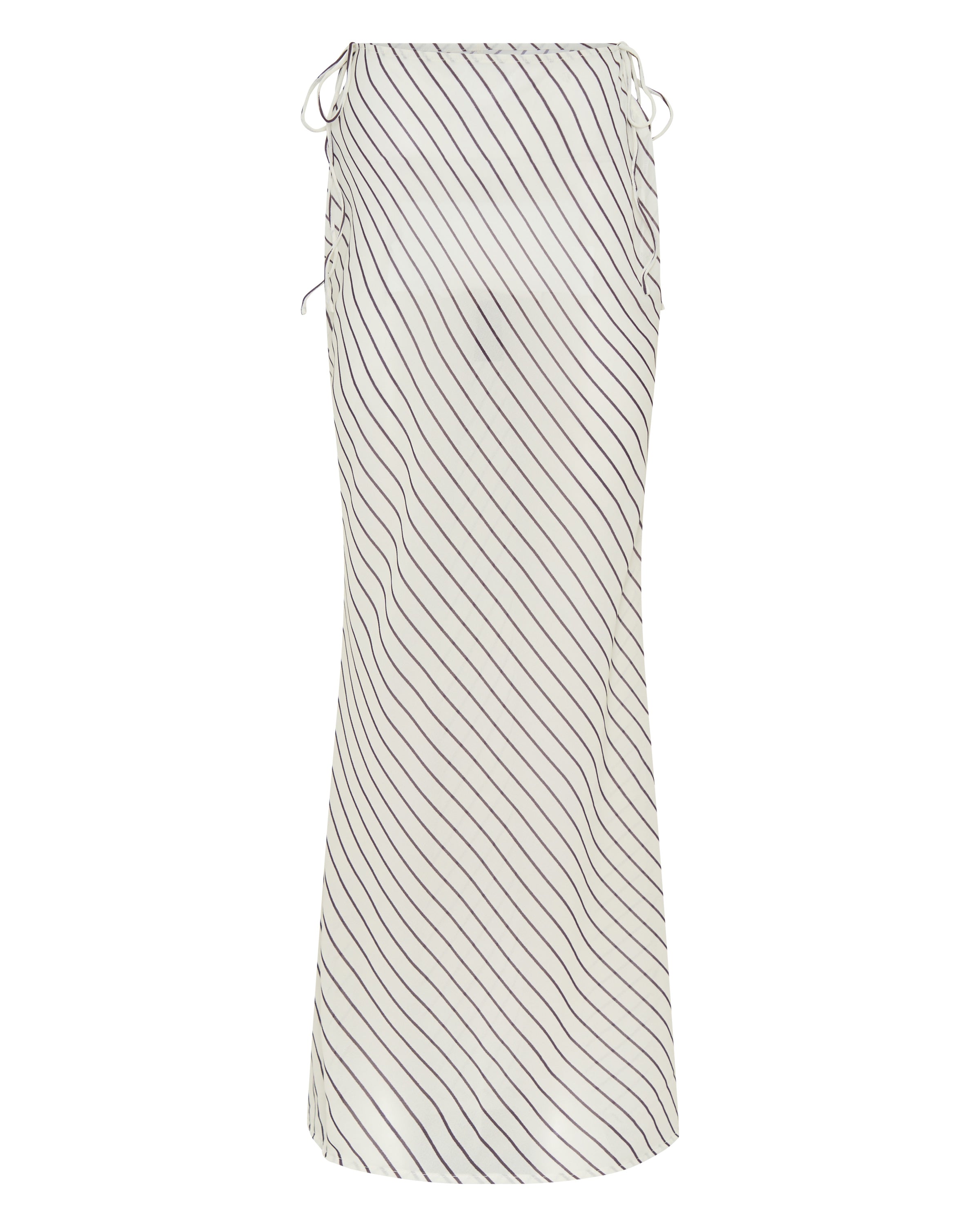 Luminous Maxi Skirt Cream/Choc Stripe