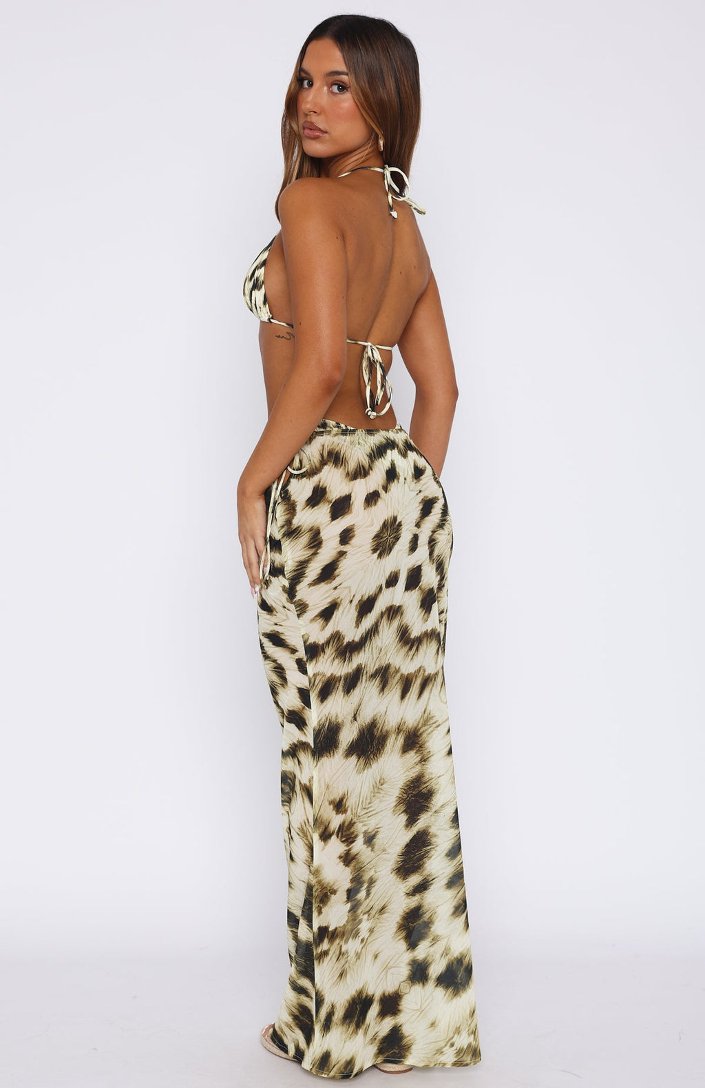 Luminous Maxi Skirt Gilded Touch