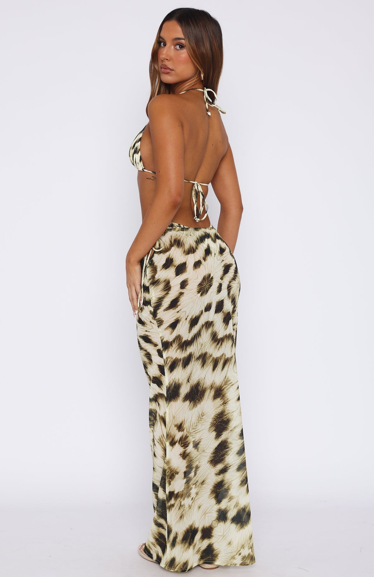 Luminous Maxi Skirt Gilded Touch