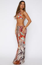 Luminous Maxi Skirt Savage Bloom
