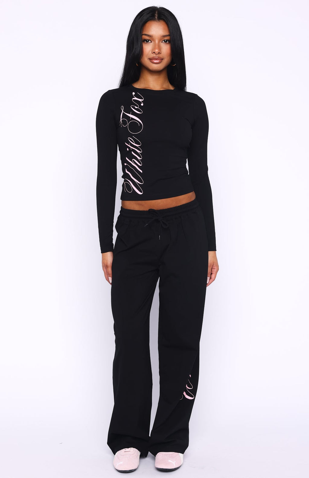 Luxurious Girl Track Pants Black
