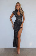 Made You Stare Maxi Dress Black