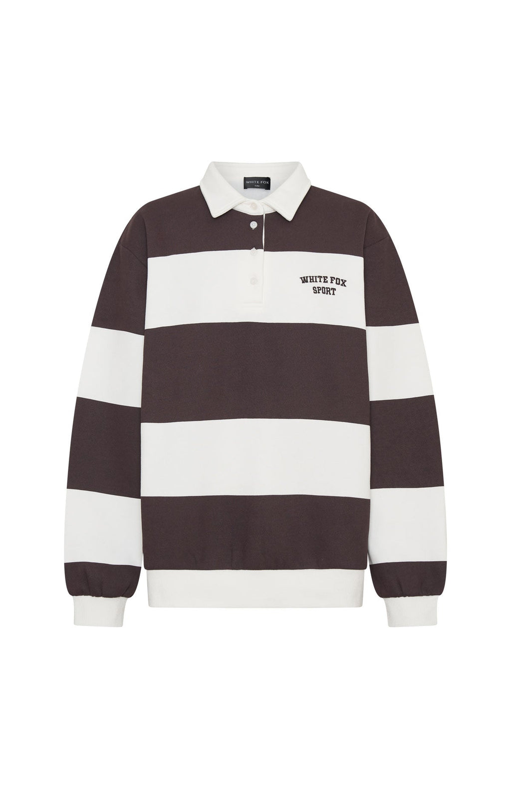 Make It Known Oversized Henley Sweater Dark Chocolate