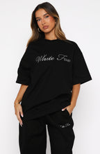 Make It Or Break It Oversized Tee Black