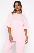 Make It Or Break It Oversized Tee Pink
