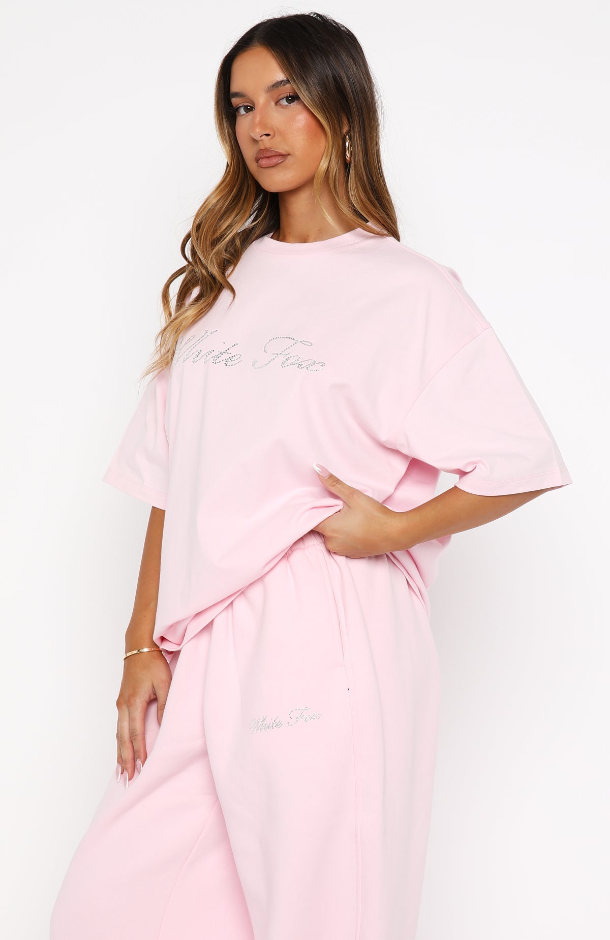 Make It Or Break It Oversized Tee Pink