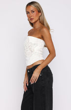 Martini Hour Strapless Bustier Cream