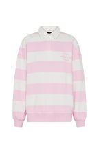 Moving Fast Oversized Henley Sweater Ballet Pink