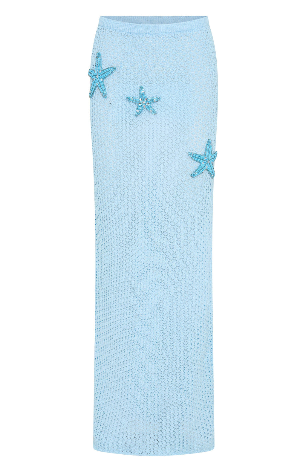 Ocean Starlet Maxi Skirt Baby Blue