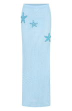 Ocean Starlet Maxi Skirt Baby Blue