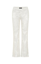 On A Wave Crochet Pants White