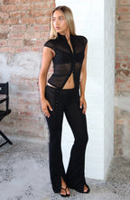 On My Own Wave Pants Black