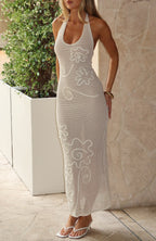 Only You Knit Maxi Dress Off White