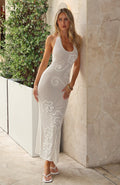 Only You Knit Maxi Dress Off White