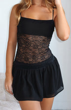 Paris Lights Mini Dress Black