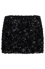 Party Mode Sequin Mini Skirt Black