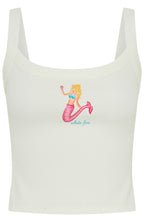 Playing Mermaids Tank Top White