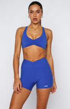 Race Me Sports Bra Electric Blue