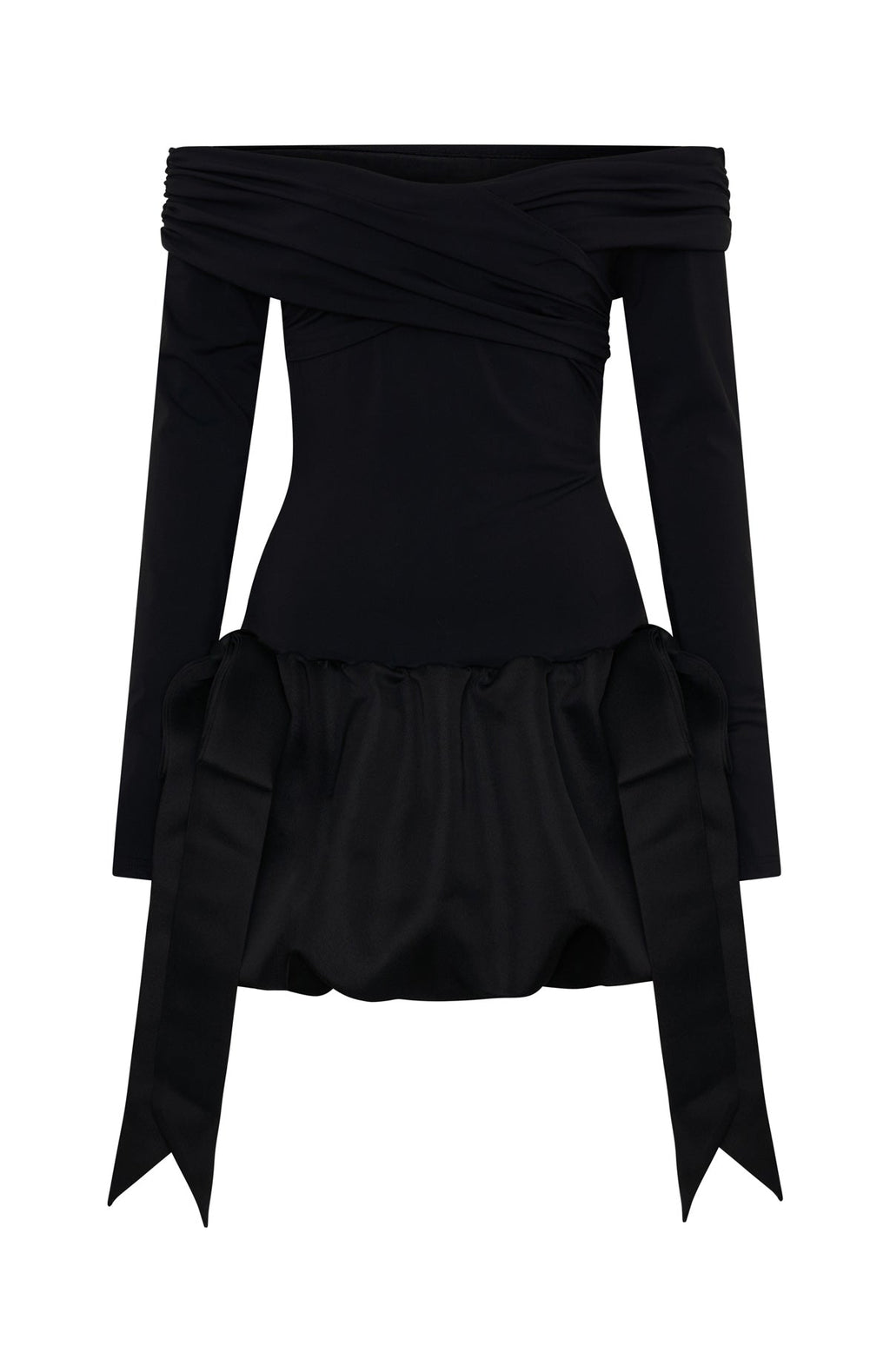 Raise Hell Long Sleeve Mini Dress Black