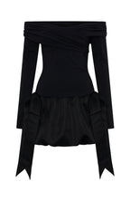 Raise Hell Long Sleeve Mini Dress Black