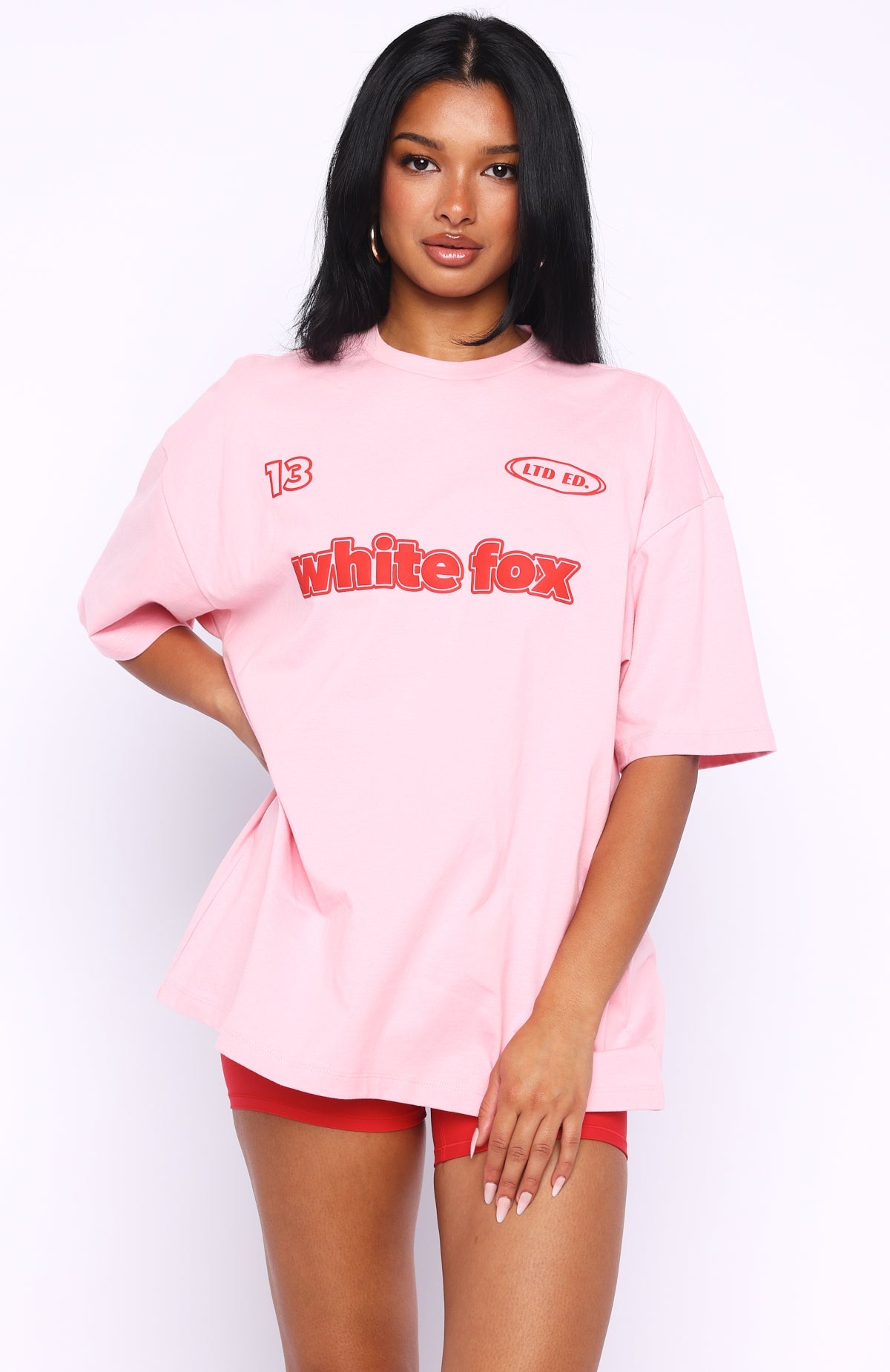 Ready To Go Oversized Tee Pink