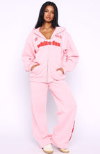 Ready To Go Wide Leg Sweatpants Pink