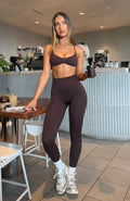 Charge Seamless Leggings Dark Chocolate