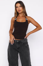 She's Got You Halter Top Chocolate