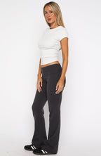 Silent Confessions Knit Pants Charcoal