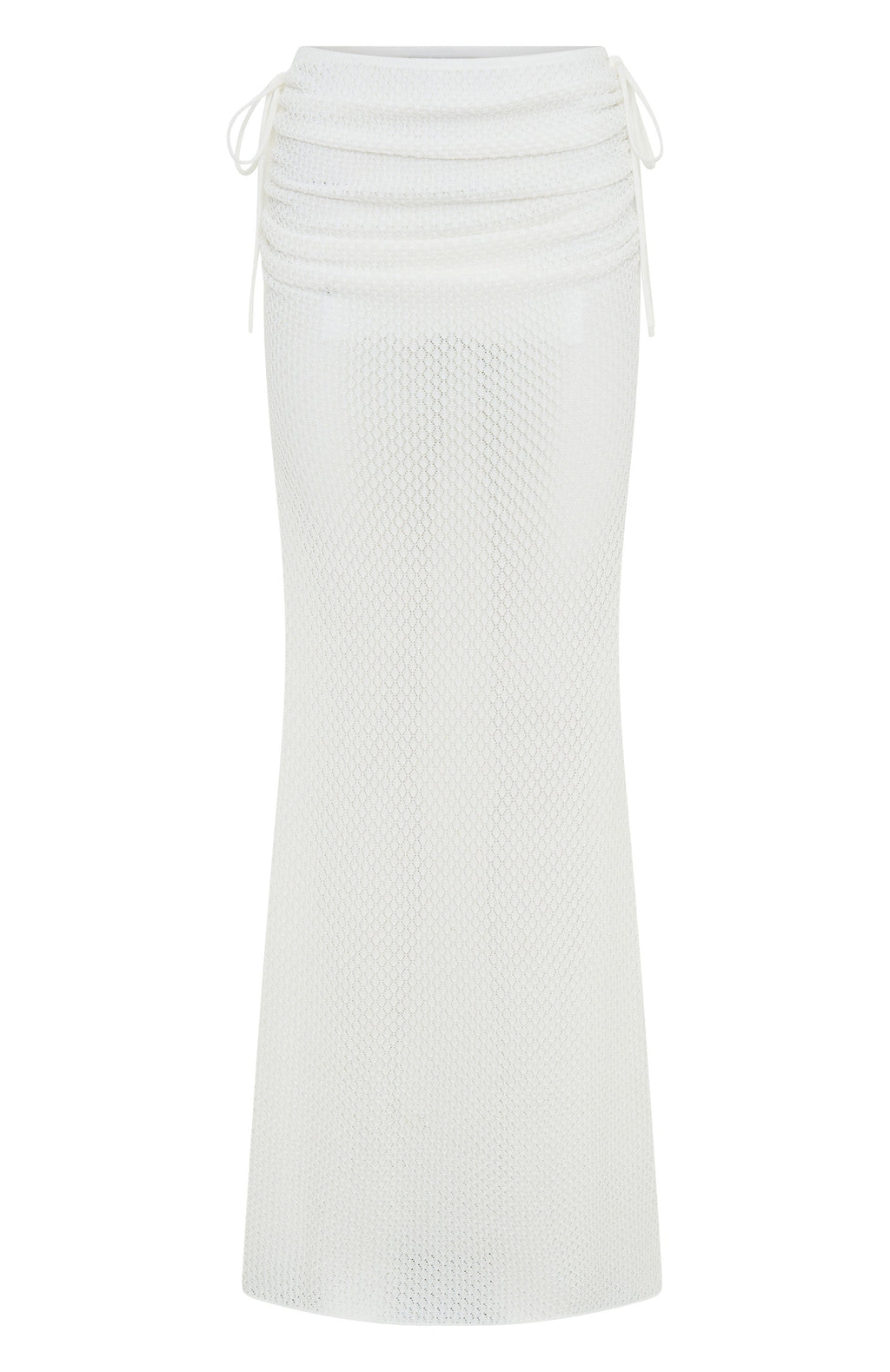 Stand And Stare Knit Maxi Skirt White